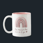 This Is A Hug From Me To You Two-Tone Coffee Mug<br><div class="desc">Cute watercolor multi-pink rainbow with the quote "This Mug Is A Hug From Me To You" in a fun modern calligraphy script.  Great keepsake and gift idea for "her" for all special occasions,  including the seasonal holidays.</div>