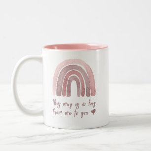 This Is A Hug From Me To You Two-Tone Coffee Mug