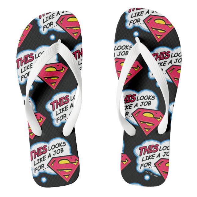 This is a job for... Superman Thongs (Footbed)