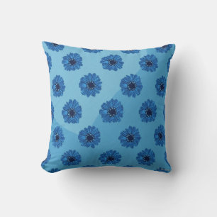 This is a pillow cushion for blue flower pattern.