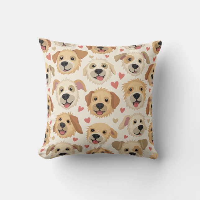  This is a pillow cushion for dogs. (Front)