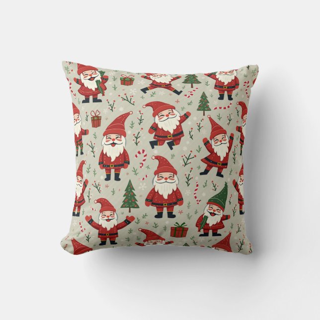 This is a pillow cushion for santa. (Front)