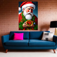 This is a portrait of Santa Claus | AI Art