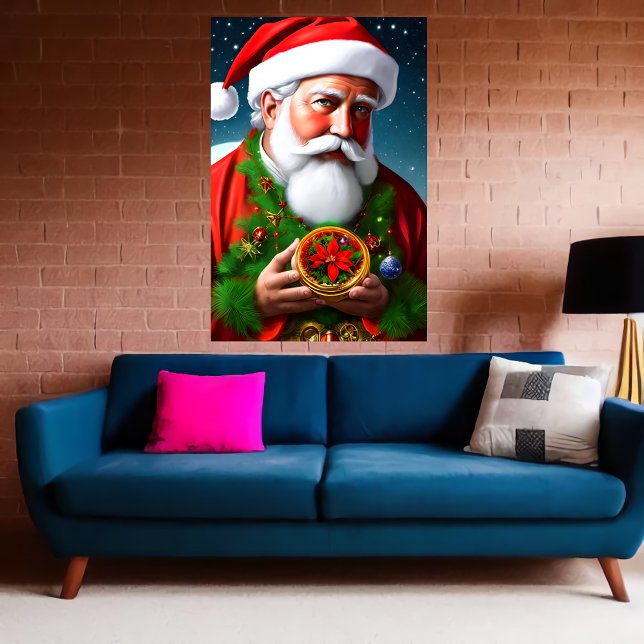 This is a portrait of Santa Claus | AI Art Poster (Creator Uploaded)