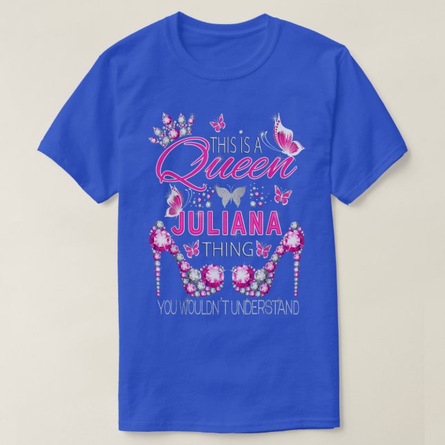 This is a queen Juliana thing personalised name bi T-Shirt (Design Front)