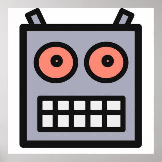 This Is A Robot Head Poster