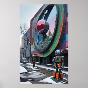 This Is a Robot's World - Ken Gauge Art Poster