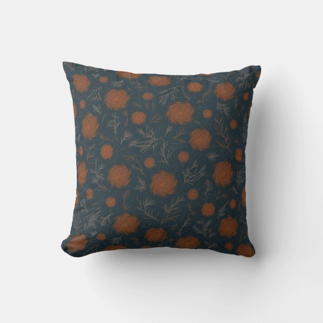 This is a throw pillow with a very stylish design. (Front)