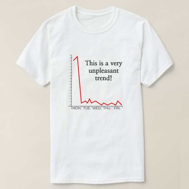 "This is a very unpleasant trend!" T-Shirt (Design Front)
