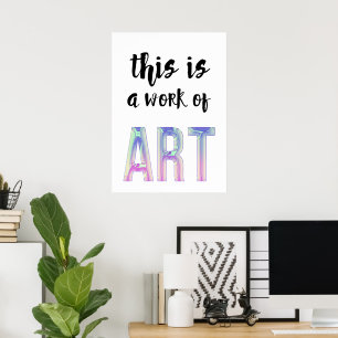 This is a work of art poster