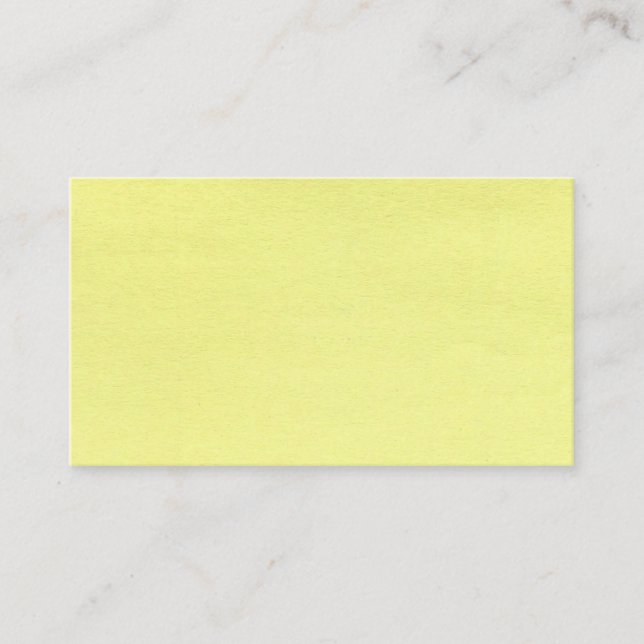 This is a yellow designed Business Card (Front)