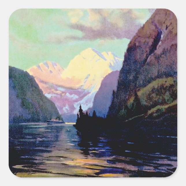 This is Alaska Square Sticker (Front)