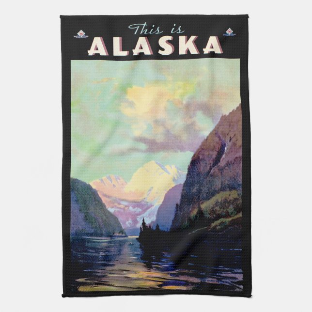 This is Alaska Tea Towel (Vertical)