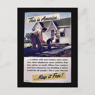 This Is America Keep It Free! Postcard
