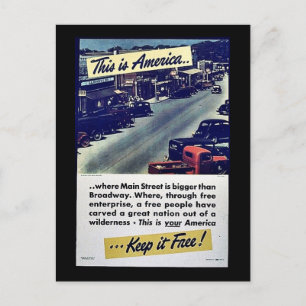 This Is America Keep It Free! Postcard