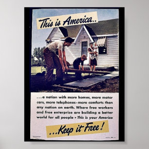 This Is America Keep It Free! Poster