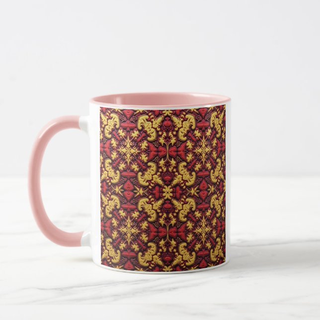 This is an embroidery pattern mugs (Left)