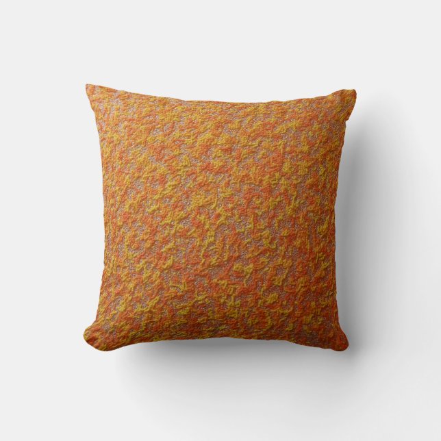 This is an embroidery style throw pillow. cushion (Front)