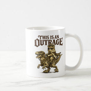 This is an outrage funny princess cat doughnut gol coffee mug