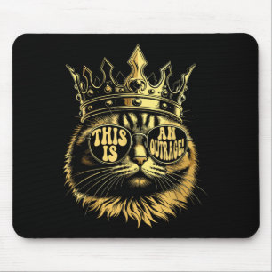 This is an Outrage Funny Princess Cat Doughnut Gol Mouse Pad
