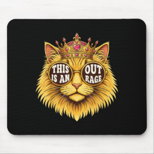 This is an Outrage Funny Princess Cat Doughnut Gol Mouse Pad