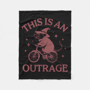 This is an Outrage Rat Fleece Blanket