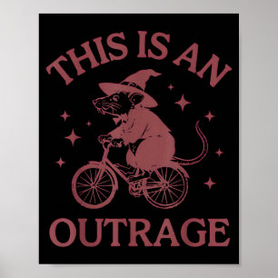 This is an Outrage Rat Poster
