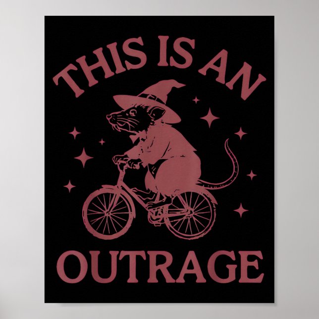 This is an Outrage Rat Poster (Front)