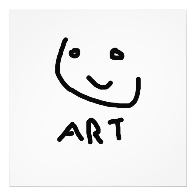 This is art, funny face photo print (Front)