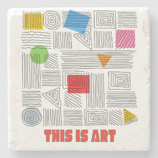 THIS IS ART STONE COASTER