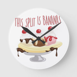 This Is Bananas Round Clock