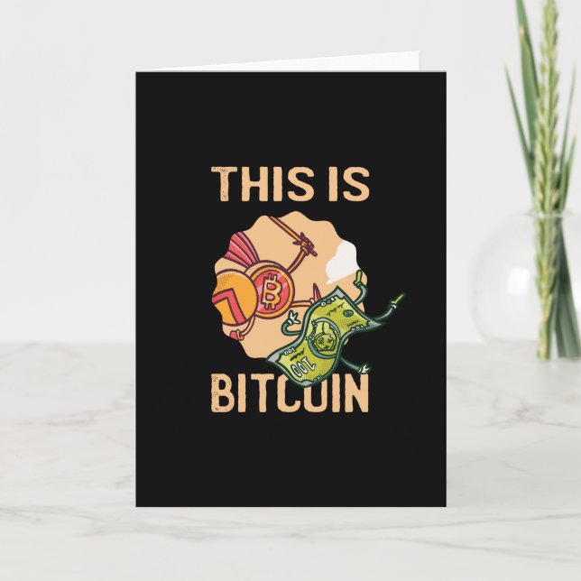 This Is Bitcoin - Funny Crypto Card (Front)