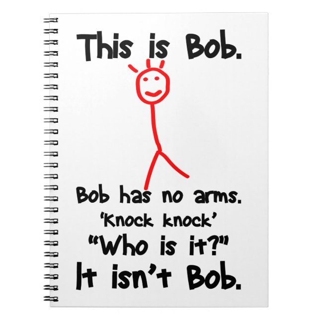 This is Bob - Knock Knock Jokes - Bob Jokes Memes Notebook (Front)