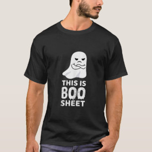 This is boo sheet angry ghost lazy halloween party T-Shirt