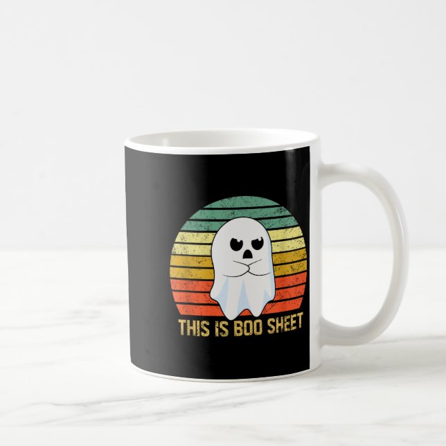 This Is Boo Sheet Bull Funny Halloween Ghost  Coffee Mug (Right)