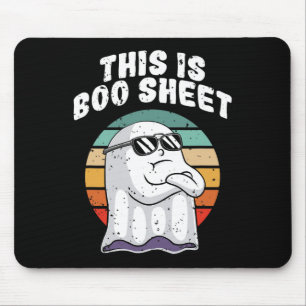 This Is Boo Sheet Fun Halloween Costume Ghost Pun Mouse Pad