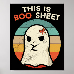 This Is Boo Sheet Fun Halloween Costumes Fun Hallo Poster