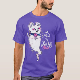 This is boo sheet funny halloween cat ghost T-Shirt