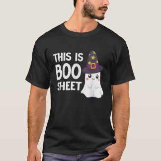 This Is Boo Sheet Funny Halloween Costume Ghost T-Shirt