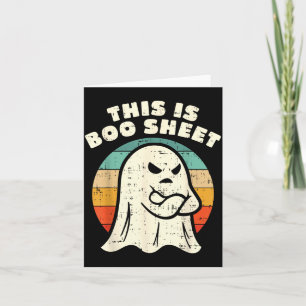 This Is Boo Sheet Funny Halloween Costume Men Card