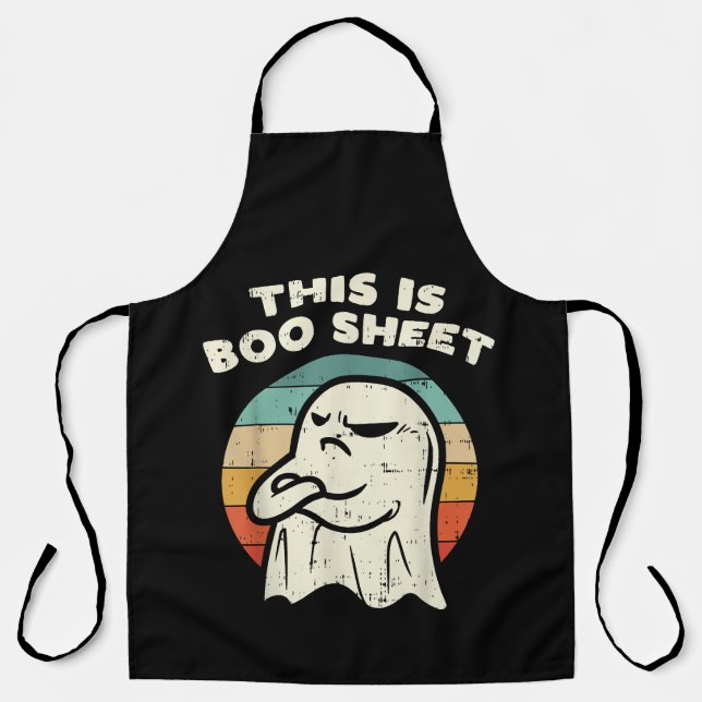 This Is Boo Sheet Ghost  Apron (Front)