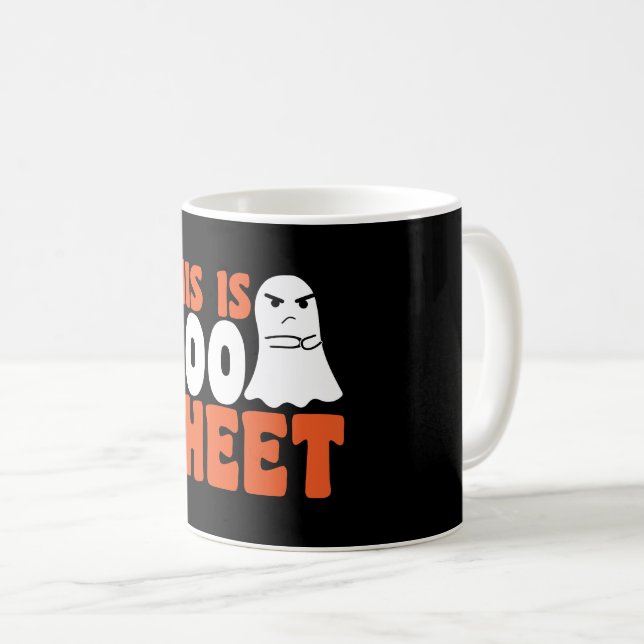 This Is Boo Sheet Ghost Funny Halloween Costume Coffee Mug (Front Right)