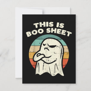 This Is Boo Sheet Ghost Holiday Card