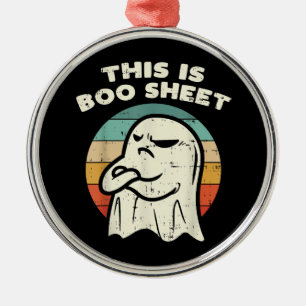 This Is Boo Sheet Ghost Metal Ornament