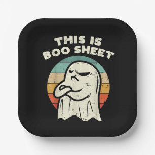This Is Boo Sheet Ghost  Paper Plate