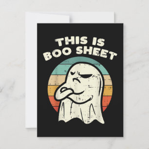 This Is Boo Sheet Ghost  Postcard