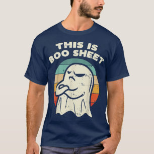 This Is Boo Sheet Ghost Retro Halloween 2022 Gift T-Shirt