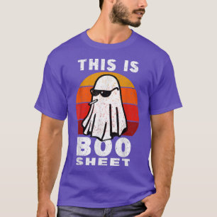 This Is Boo Sheet Ghost Retro Halloween 2022 Gift T-Shirt