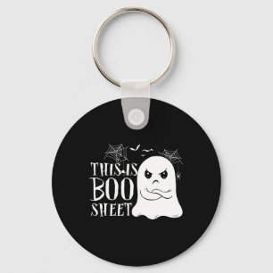 This Is Boo Sheet Ghost Retro Halloween Costume 1  Key Ring