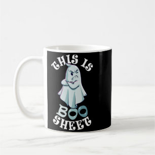This Is Boo Sheet Ghost Retro Halloween Costume Coffee Mug